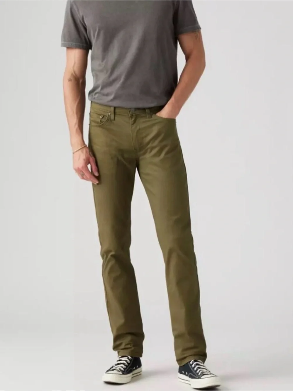 Levi’s 511 Olive Green Slim Fit Stretch Twill Pants Size 31